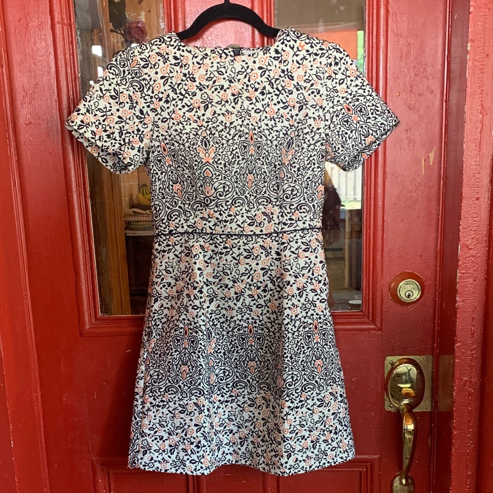 H&M Black and Orange Patterned Dress